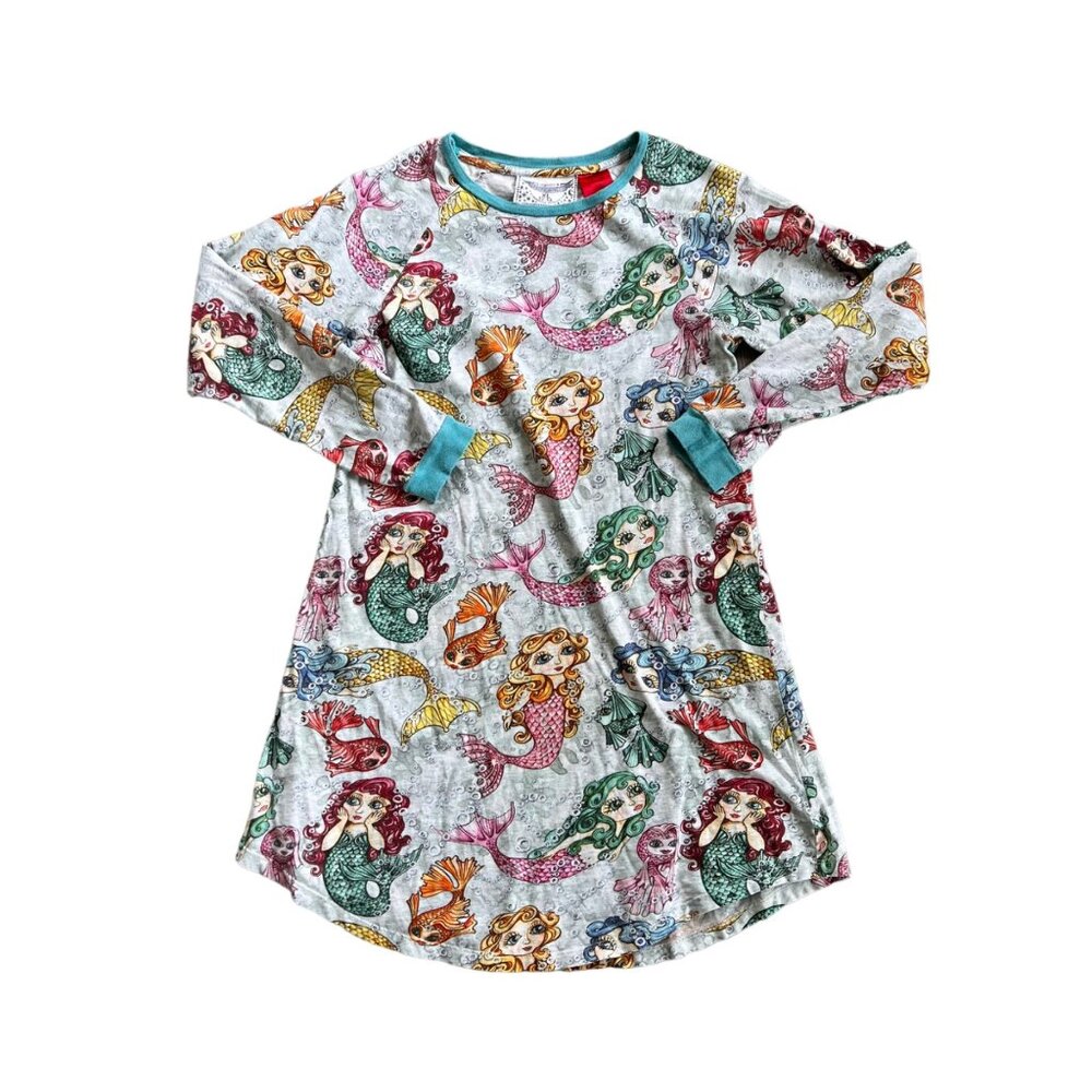 Paper Wings Mermaid Print Nightgown 12-14